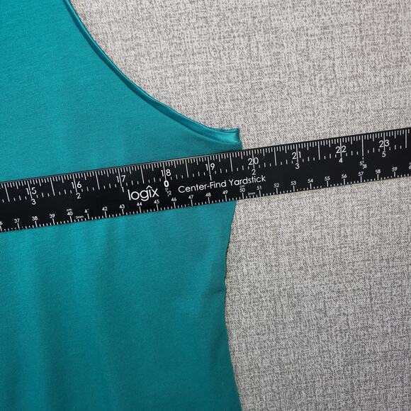 Ann Taylor Womens Cami Tank XL Green Scoop Neck Top - Picture 7 of 7